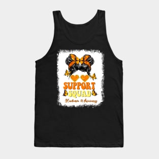 Support Team Squad Ribbon Leukemia Awareness Month Tank Top